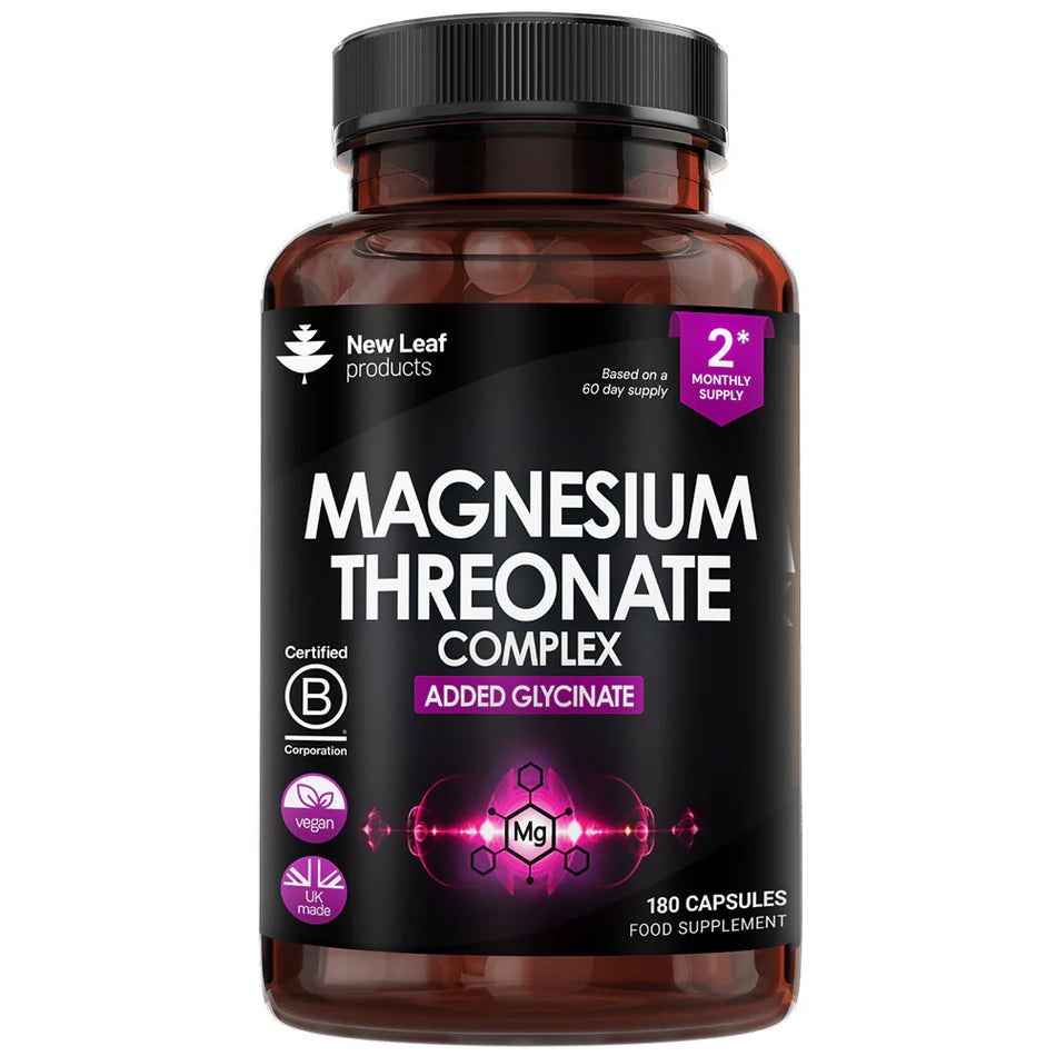 New Leaf Products Magnesium Threonate Complex 180 Capsules