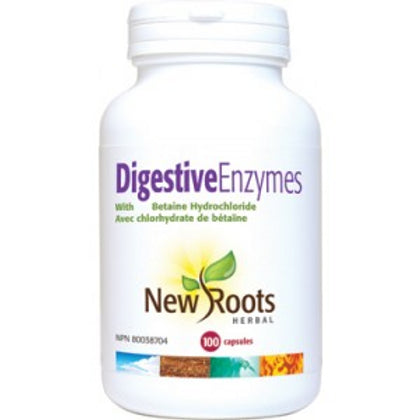 New Roots Digestive Enzymes 100 Capsules