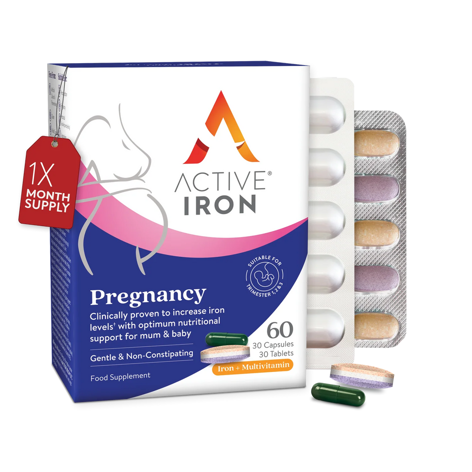 Active Iron Pregnancy Iron + Multivitamin 30 Capsules + 30 Tablets