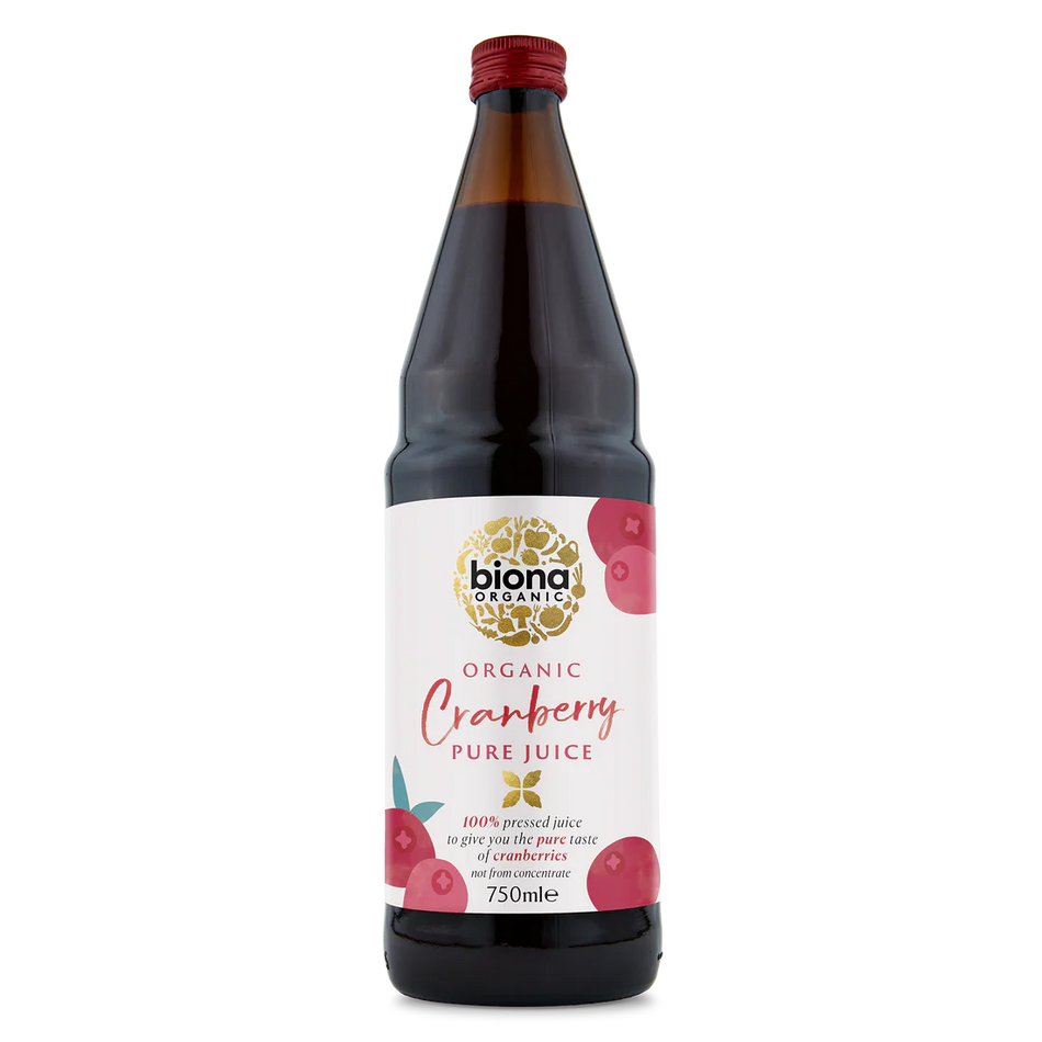 Biona Organic Cranberry Juice (not from concentrate) 750ml