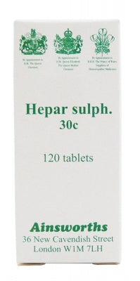 Ainsworths Hepar Sulph 30c 120 Tablets