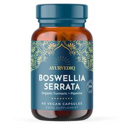 Ayurvedic Wellness Boswellia Serrata Turmeric & Black Pepper 60 Capsules