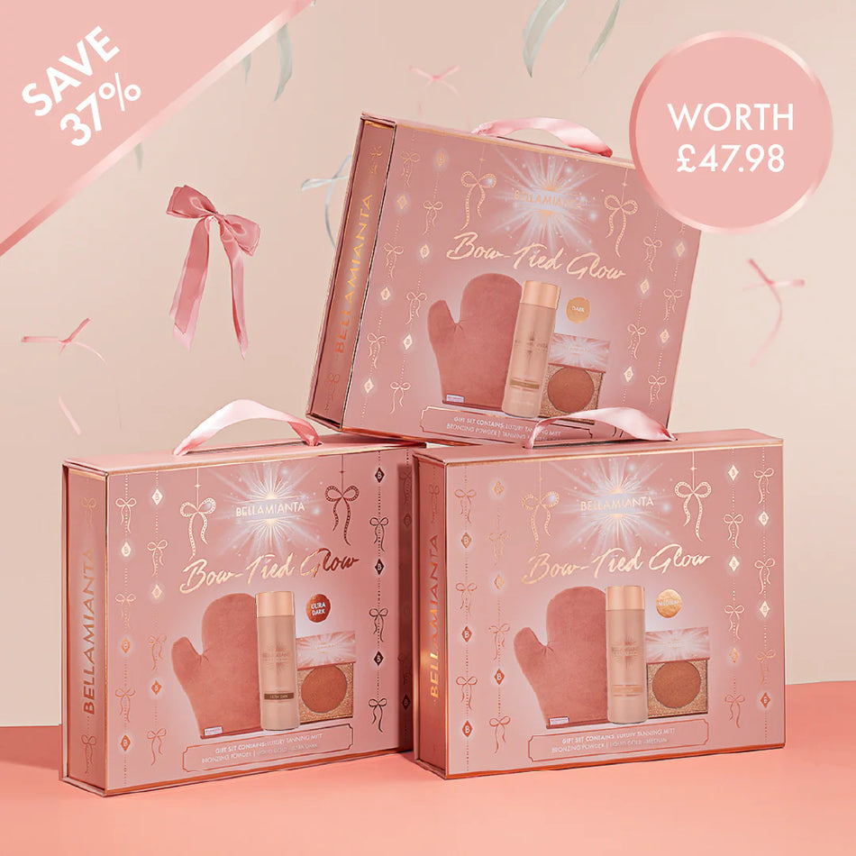 Bellamianta Bow Tied Glow Liquid Gold Tanning Gift Set