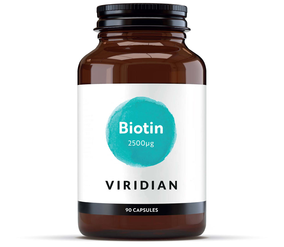 
            
                Load image into Gallery viewer, Viridian Biotin 2500ug 90 Capsules - MicroBio Health™
            
        