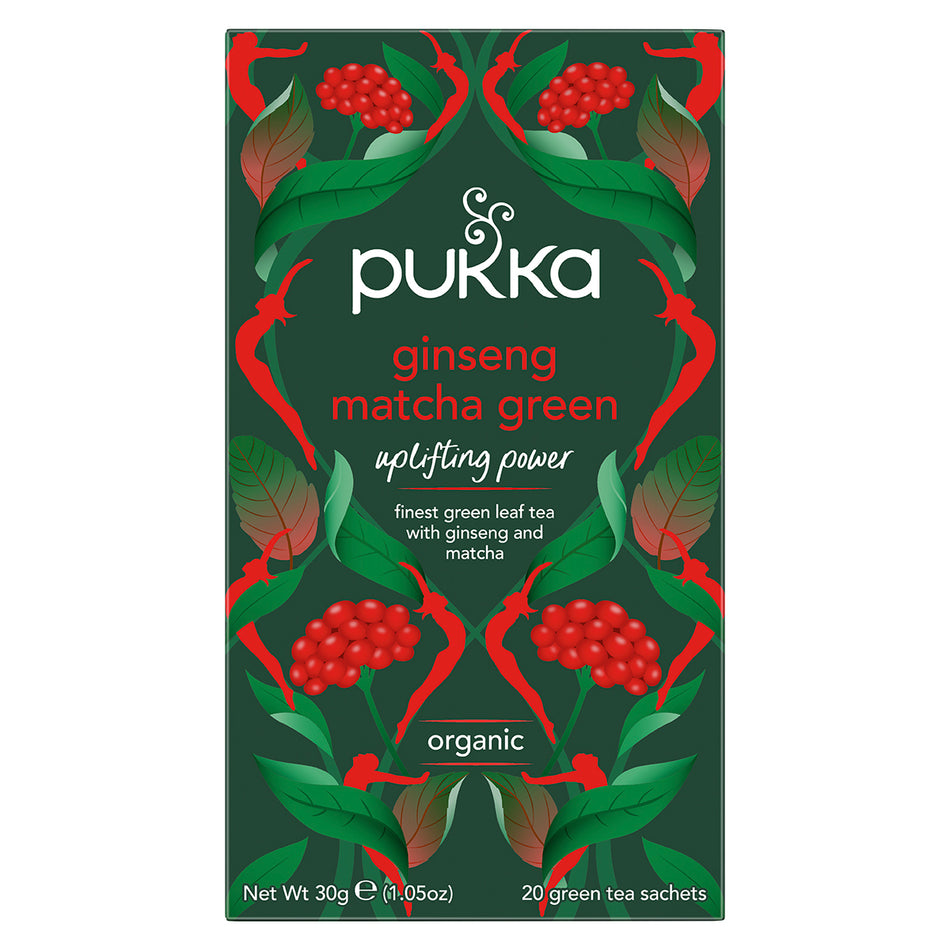 Pukka Ginseng Matcha Green Tea 20 Bags - MicroBio Health™