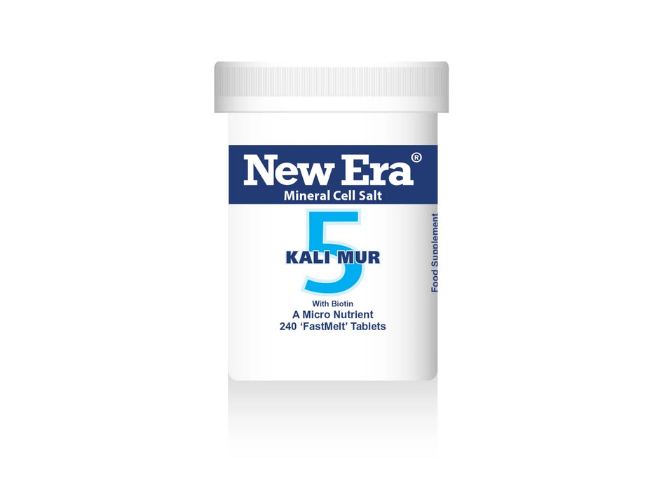 New Era Mineral Tissue Salt 5 Kali Mur 240 Tablets