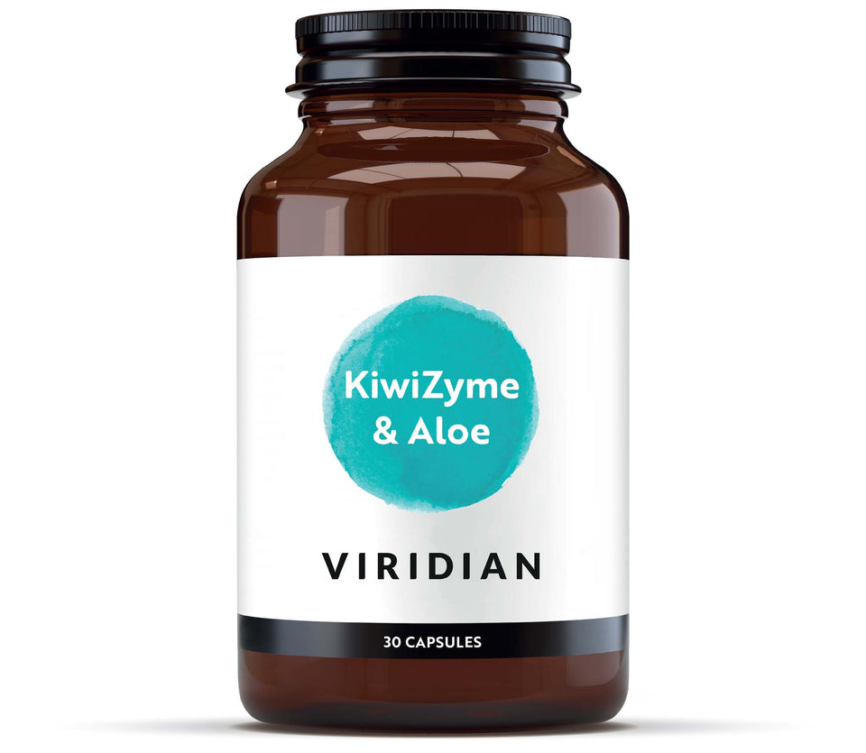 Viridian KiwiZyme 500mg with Aloe Vera 30 Capsules - MicroBio Health™