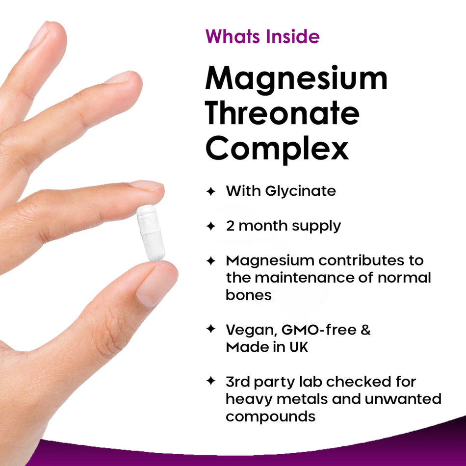 New Leaf Products Magnesium Threonate Complex 180 Capsules