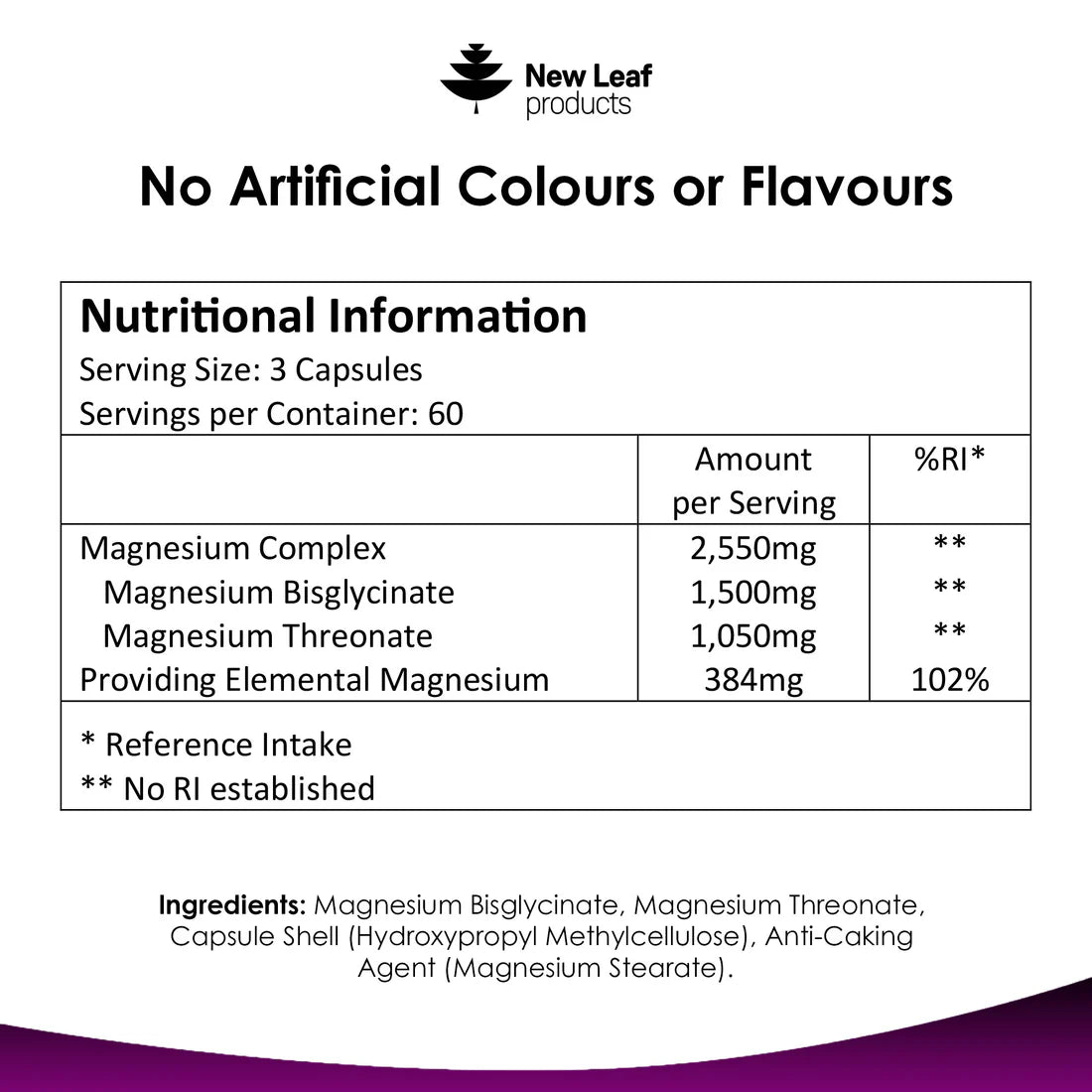 New Leaf Products Magnesium Threonate Complex 180 Capsules - MicroBio Health™