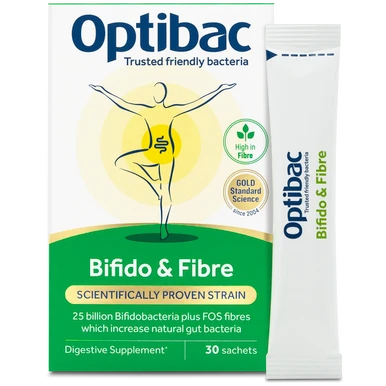 OptiBac Bifidobacteria & Fibre 30 Sachets