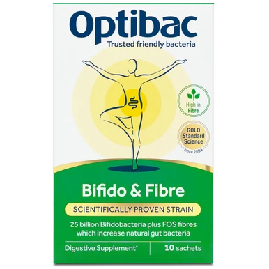 OptiBac Bifidobacteria & Fibre 10 Sachets