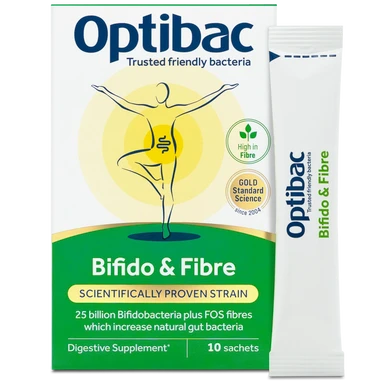 OptiBac Bifidobacteria & Fibre 10 Sachets