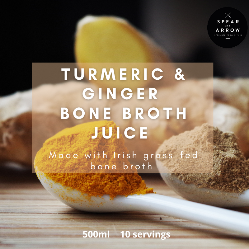 Spear & Arrow Turmeric & Ginger Bone Broth Juice 500ml