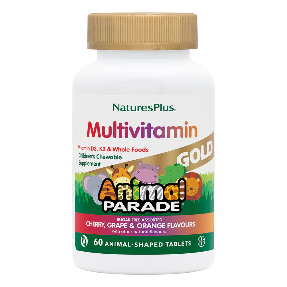 Natures Plus Animal Parade Gold Assorted 60 Chewable Tablets