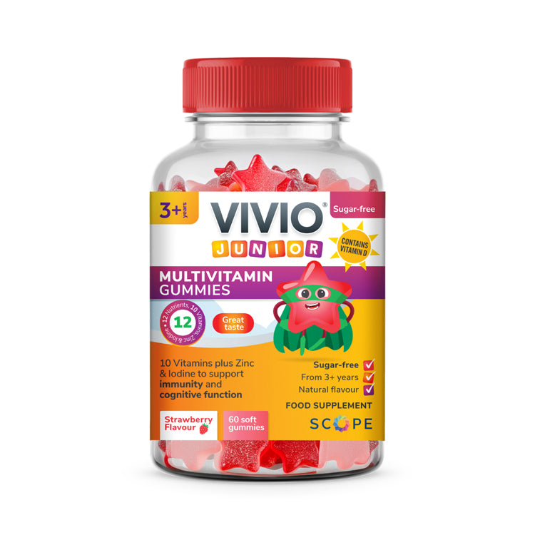 VIVIO Junior Multivitamin Gummies - Strawberry 60