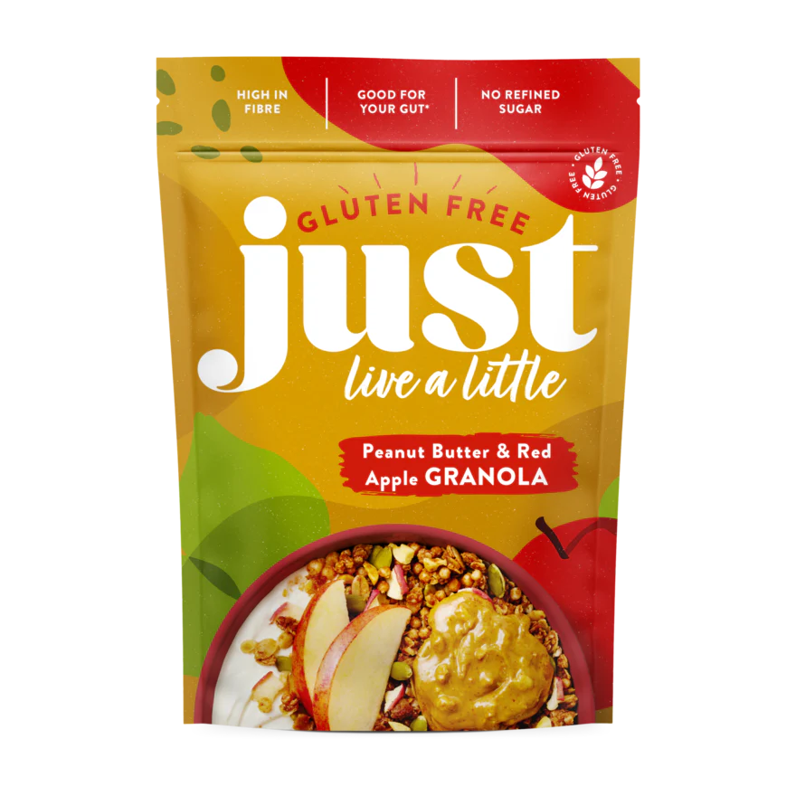 Just Live A Little Peanut Butter & Red Apple Granola 360g