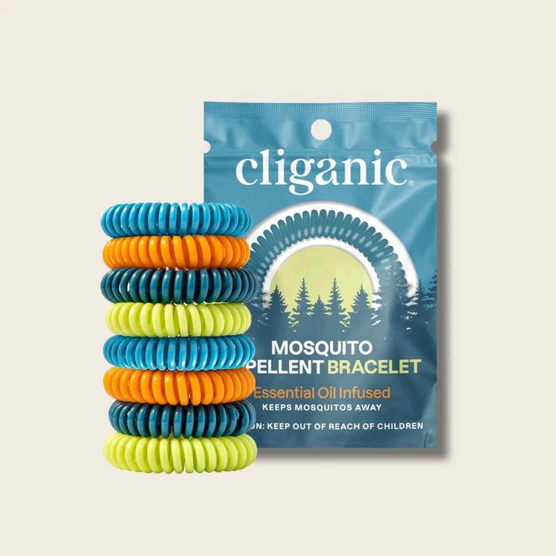 Mosquito Repellent Bracelets 10 Pack - Elastic, Essential Oil Infused & DEET-Free