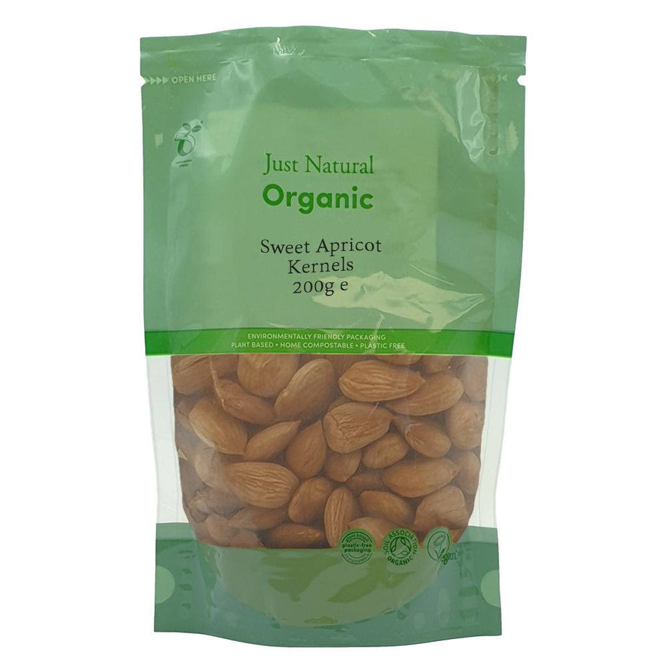 Just Natural Organic Sweet Apricot Kernels 200g - MicroBio Health™