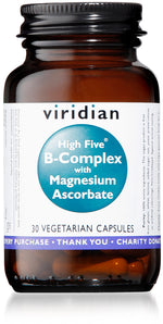 Viridian HIGH FIVE B-Complex w/ Magnesium Ascorbate 30 - MicroBio Health