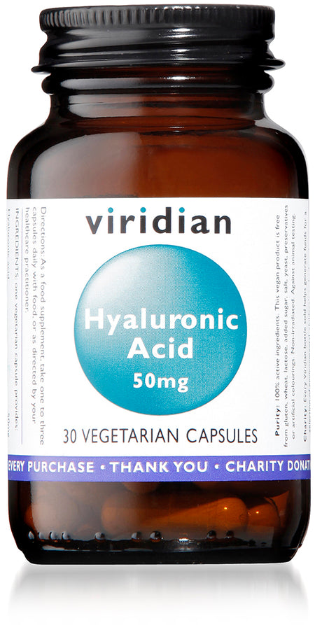 Viridian Hyaluronic Acid 50mg Veg Caps 30 - MicroBio Health