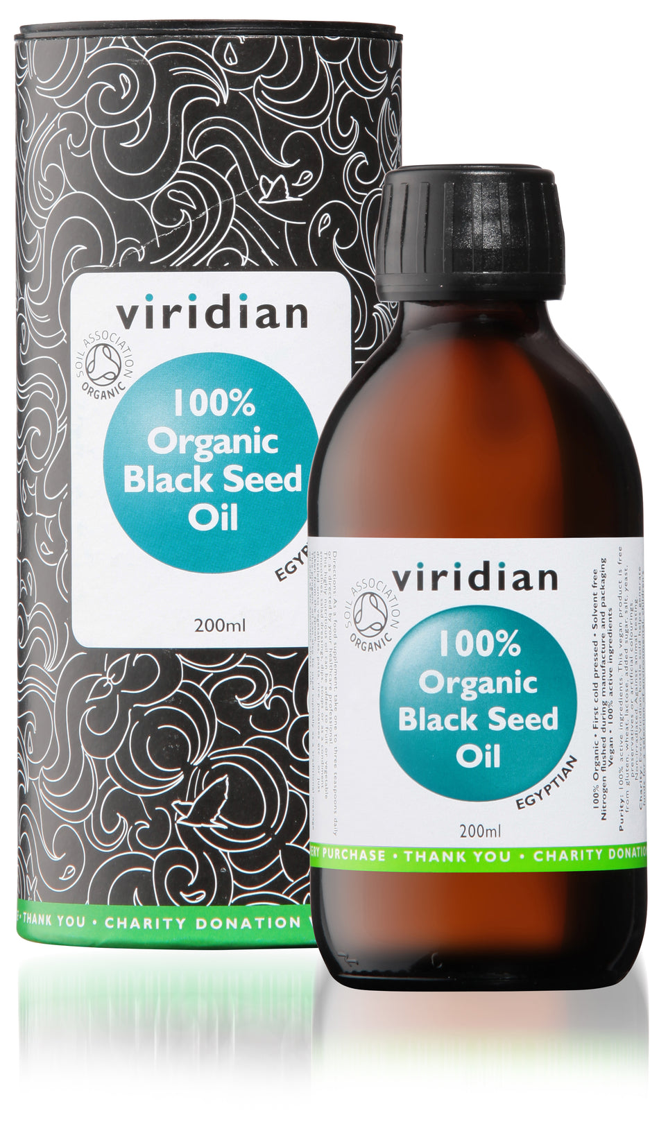 Viridian Organic Black Seed Oil 200ml - MicroBio Health