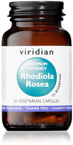 Viridian Maxi Potency Rhodiola Rosea Root 30 - MicroBio Health
