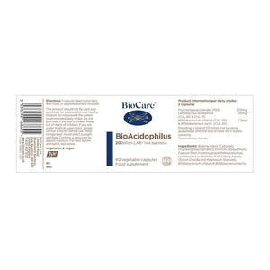 
            
                Load image into Gallery viewer, BioCare BioAcidophilus 60 capsules
            
        