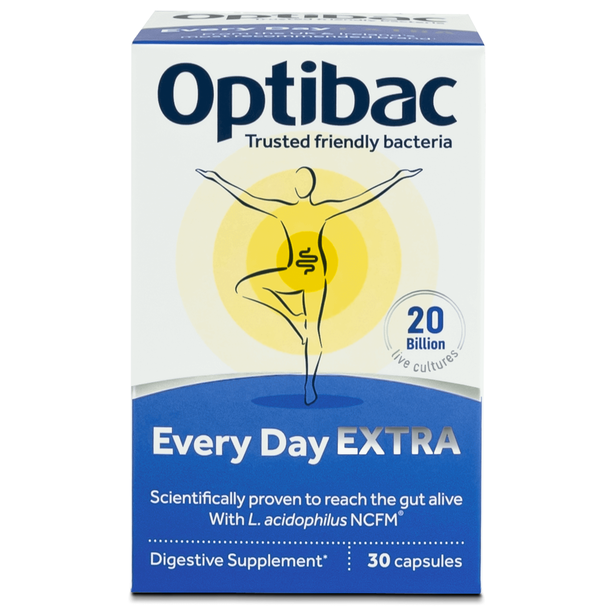OptiBac For every day EXTRA Strength 30 Capsules - MicroBio Health