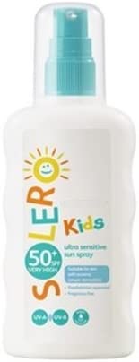 Solero Kids Ultra Sensitive Sun Spray SPF50+ 200ml - MicroBio Health