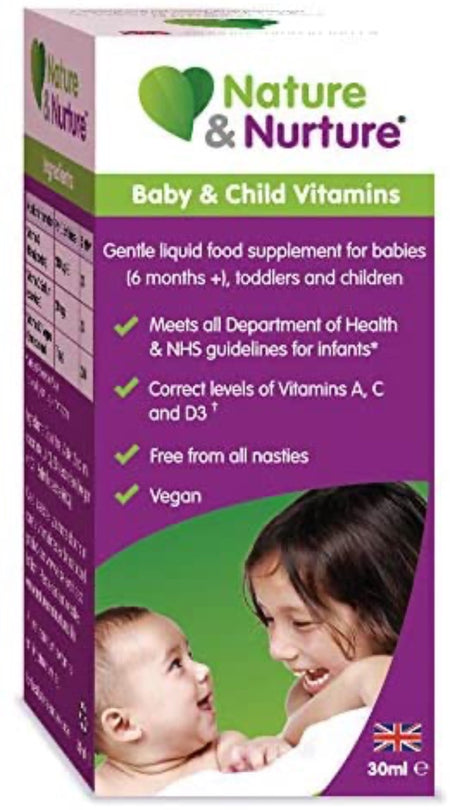 Nature & Nurture Baby Vitamins (30ml) - MicroBio Health