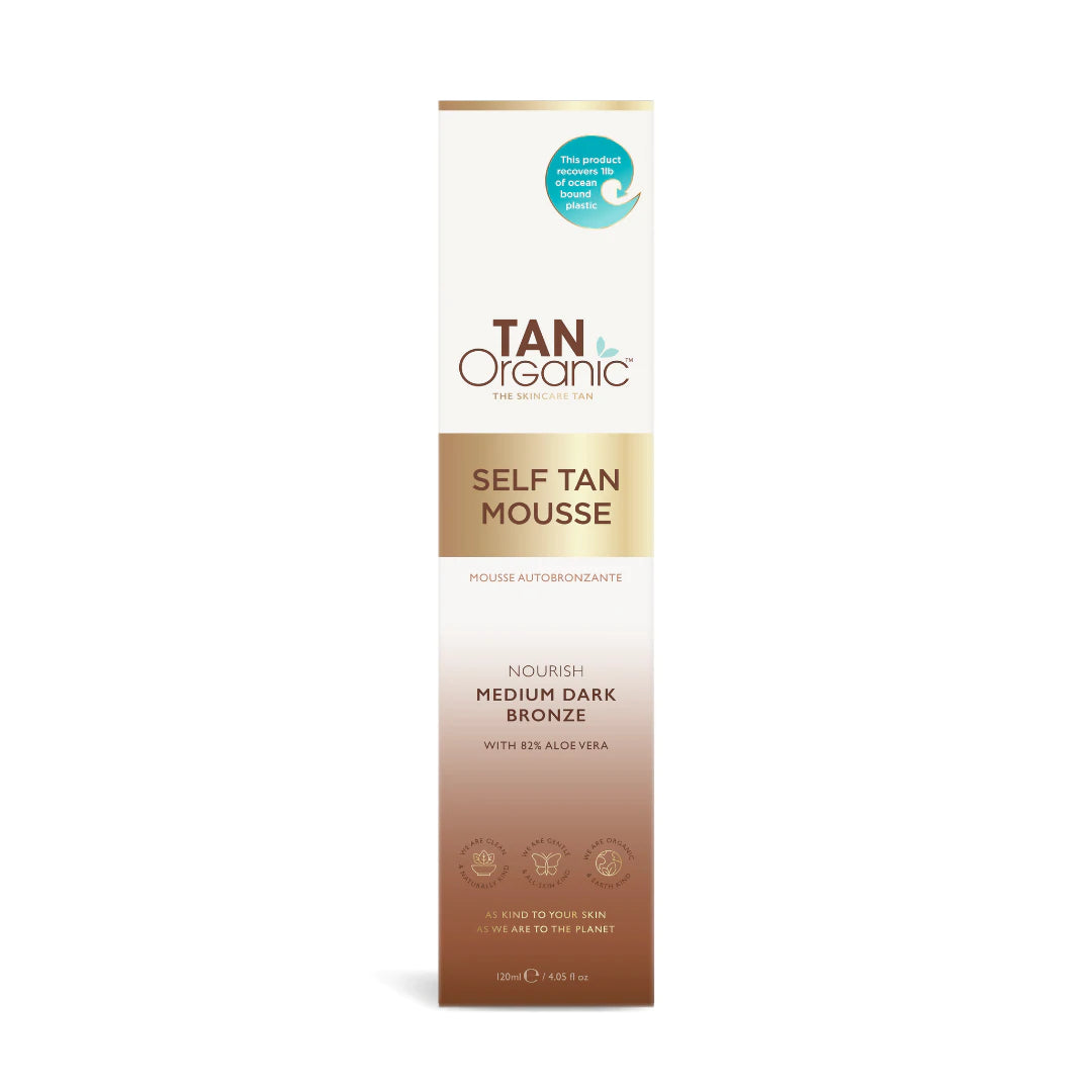 Tan Organic Self Tanning Medium Dark Bronze Mousse 120ml - MicroBio Health