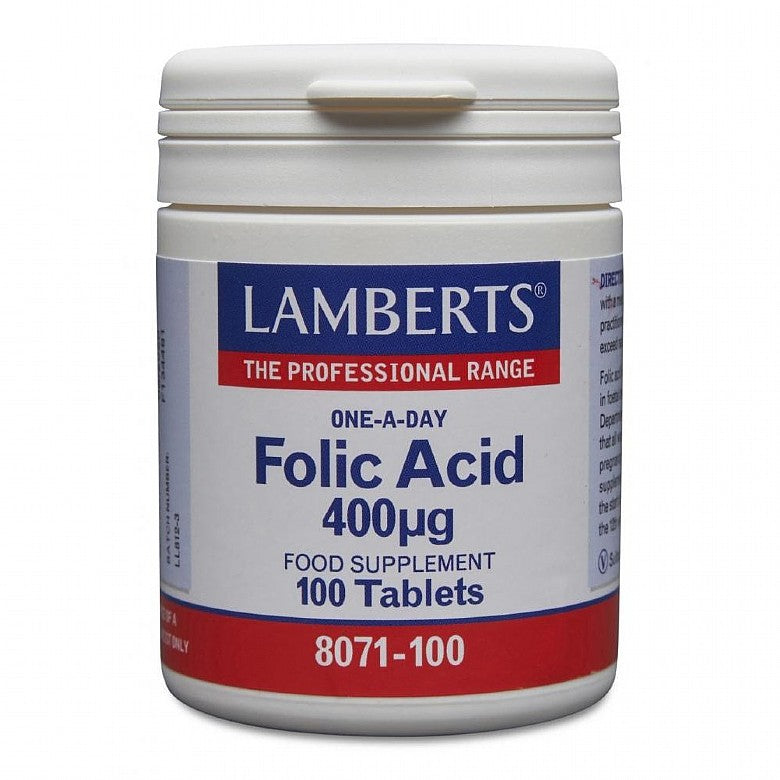 Lamberts Folic Acid 400ug 100 Tablets