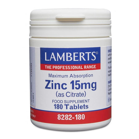 Lamberts Zinc 15mg 180 Tabs - MicroBio Health