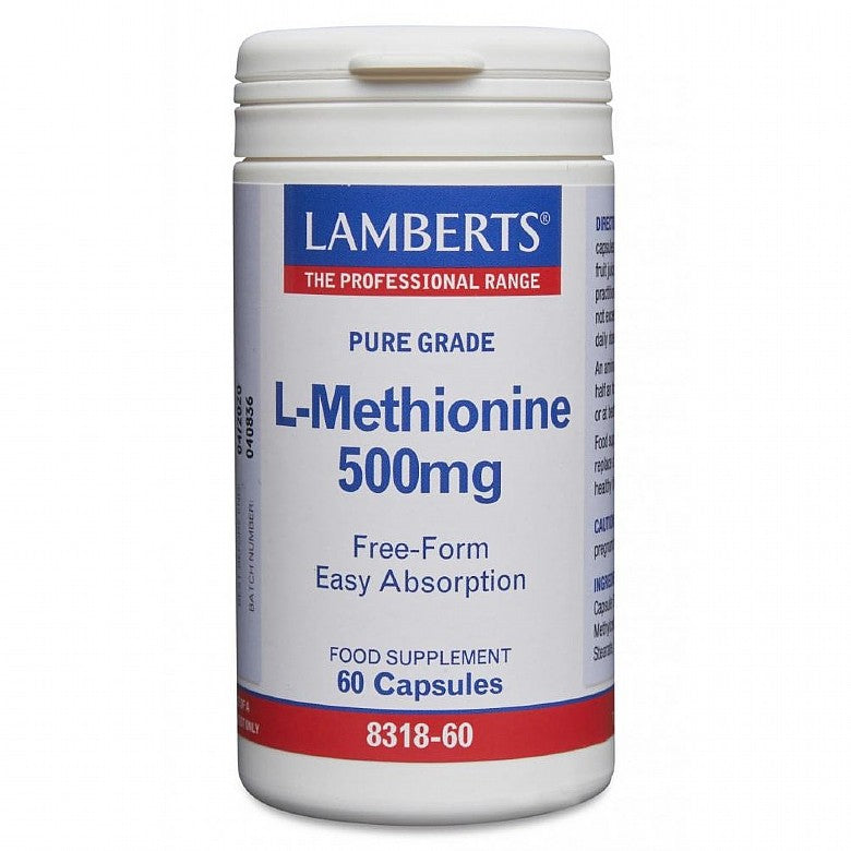 Lamberts L-Methionine 500mg 60 Capsules