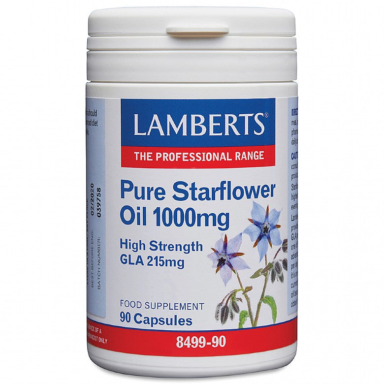 Lamberts Pure Starflower Oil 1000mg 90 Capsules