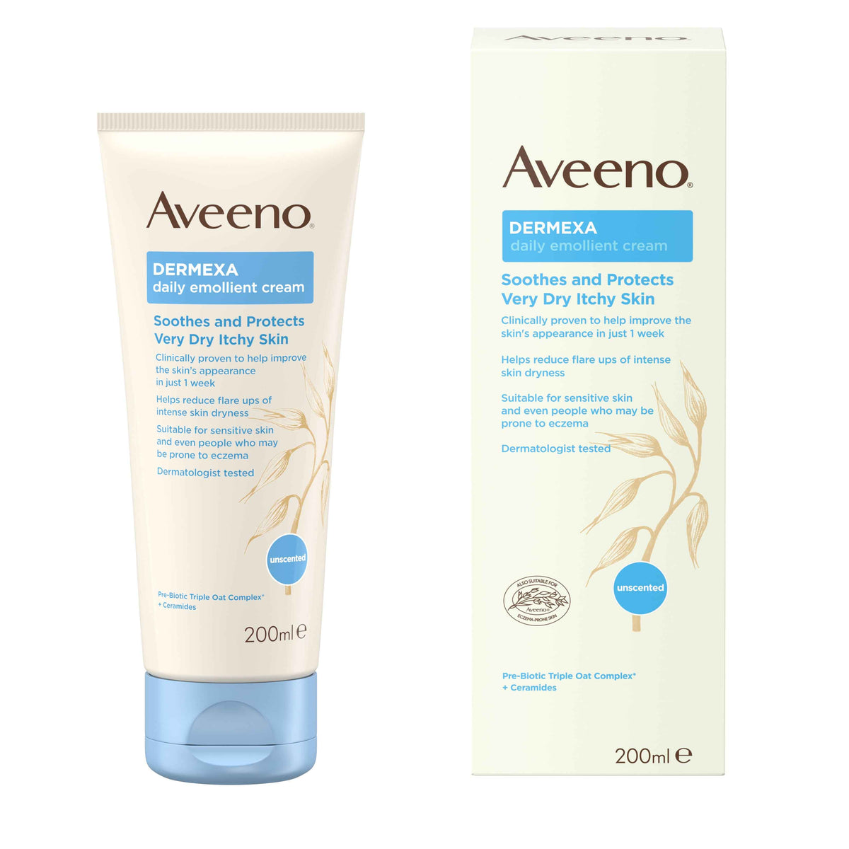 Aveeno Dermexa Daily Emollient Cream 200ml - MicroBio Health