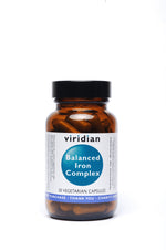 Viridian Balanced Iron (15mg) Complex Veg Caps 30 - MicroBio Health