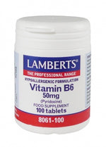 Lamberts Vitamin B6 50mg 100 tabs - MicroBio Health
