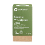 One Nutrition Organic Wheat Grass Juice 90 Capsules 55.8g
