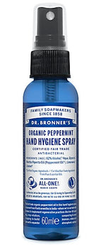 Dr Bronner's Organic Hand Hygiene Spray Peppermint 60ml
