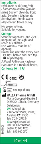 A.Vogel Pollinosan Hayfever Eye Drops 10ml - MicroBio Health