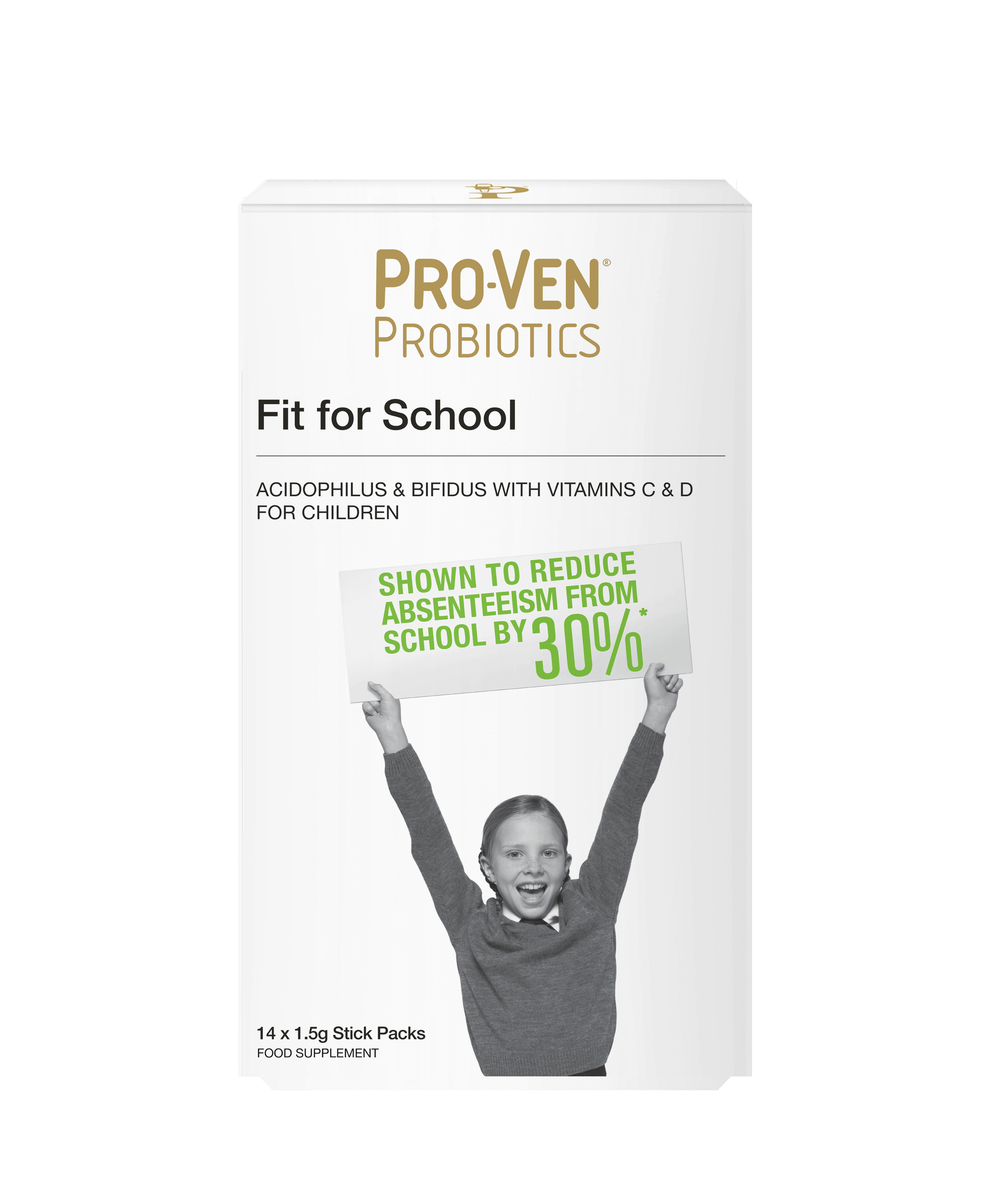 Pro-Ven Fit for School Stick Packs 14 Sachets - MicroBio Health