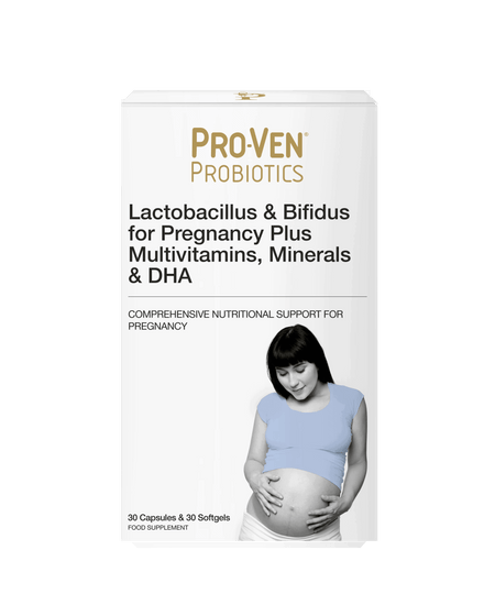 Pro-Ven Lactobacillus & Bifidus for Pregnancy Plus Multivitamins, Minerals & DHA - MicroBio Health
