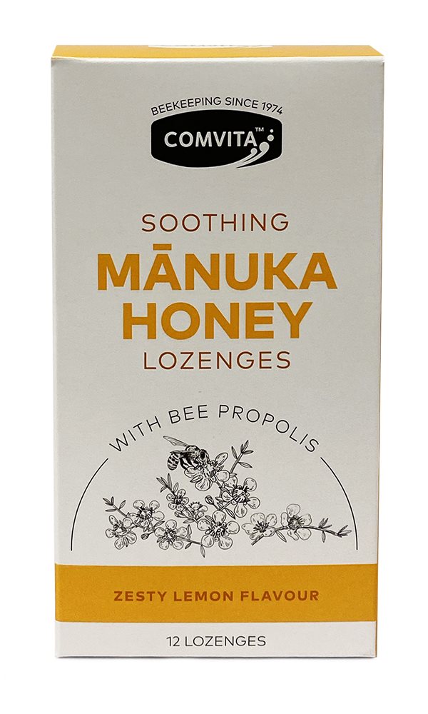 Comvita Manuka Honey  Lozenges with Bee Propolis Zesty Lemon 12