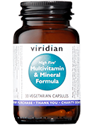 Viridian HIGH FIVE Multivitamin & Mineral Formula 30 - MicroBio Health