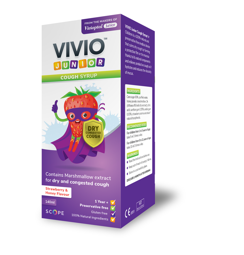 
            
                Load image into Gallery viewer, Vivio Junior Cough Syrup 140ml - MicroBio Health
            
        