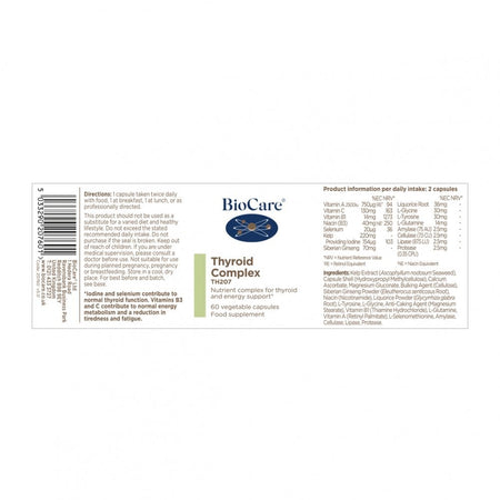 BioCare Thyroid Complex 60 Caps - MicroBio Health