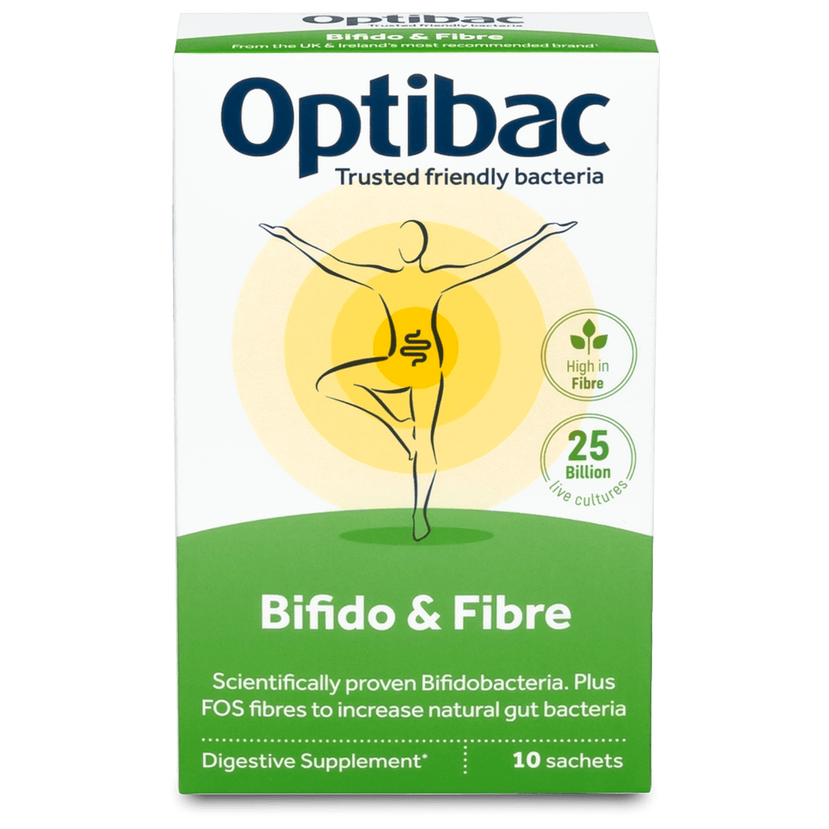 OptiBac Bifidobacteria & fibre 10 sachet - MicroBio Health