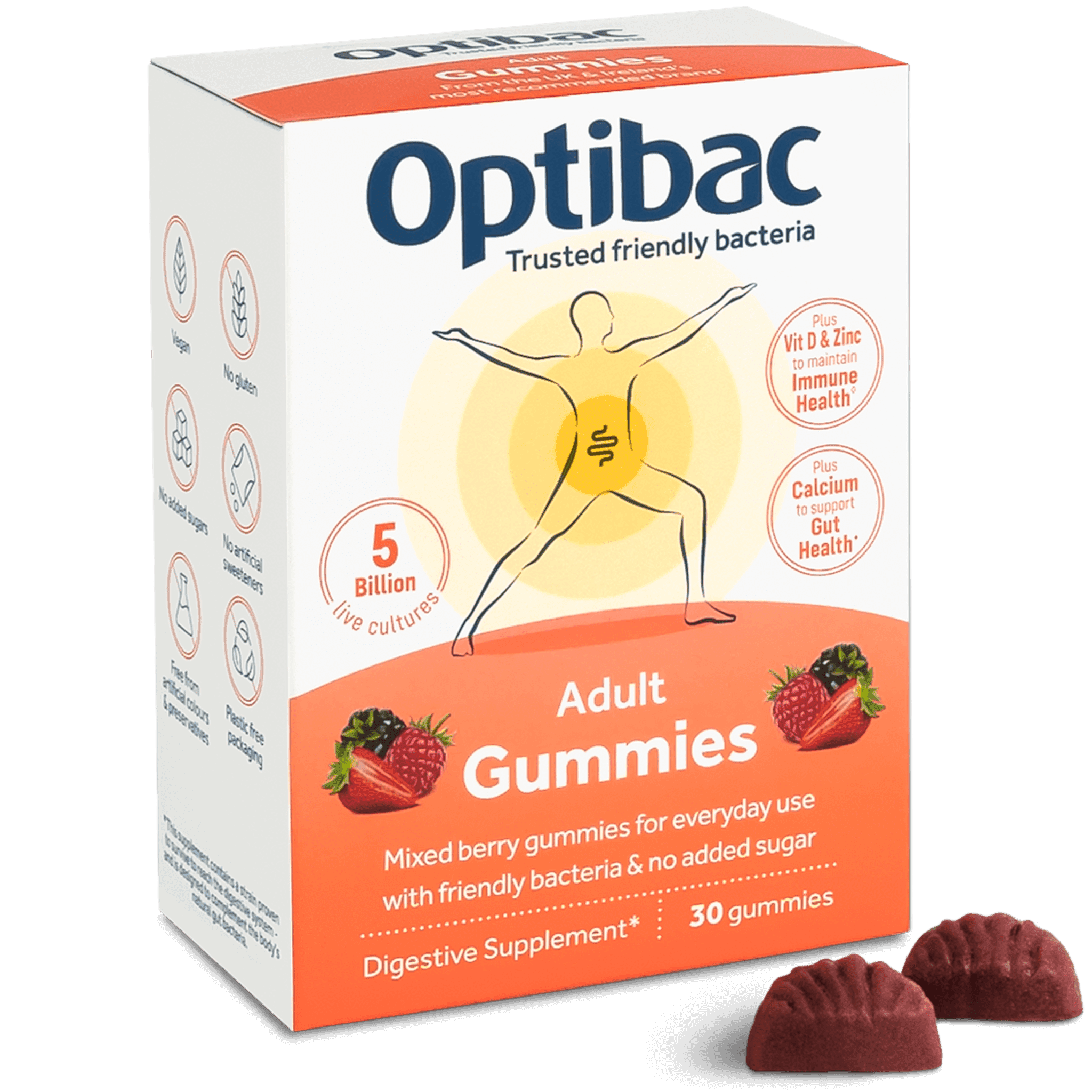 OptiBac Adult Gummies 30 - MicroBio Health