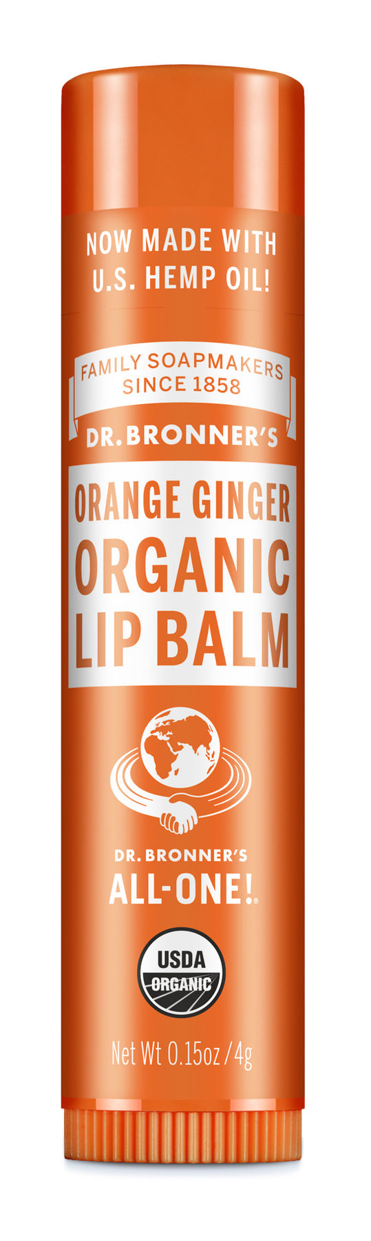 Dr Bronner's Orange Ginger Organic Lip Balm 4g
